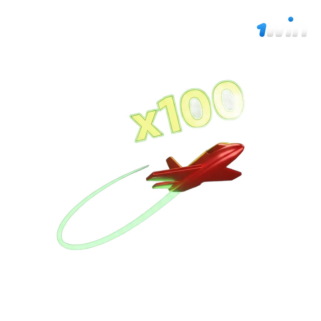 1win Aviator game screen with plane takeoff graph, rising multiplier, cash out button, demo and real play options.