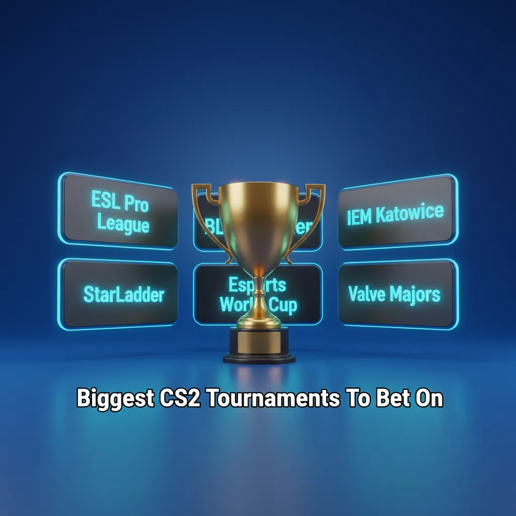 Top CS2 events to bet on: ESL Pro League, BLAST, IEM Katowice, IEM Cologne, EWC, CS2 Majors, StarLadder, Pinnacle Cups.