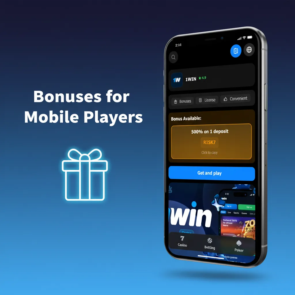 Smartphone with sportsbook and casino promo banners: 500% welcome up to ₹75,000, reload bonuses, free bets, IPL specials.