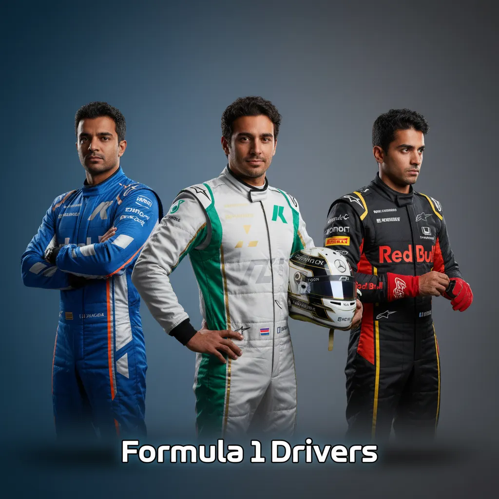 Table of expected 2025 F1 teams and drivers, incl. Verstappen, Leclerc, Hamilton; several TBA seats; live odds listed.