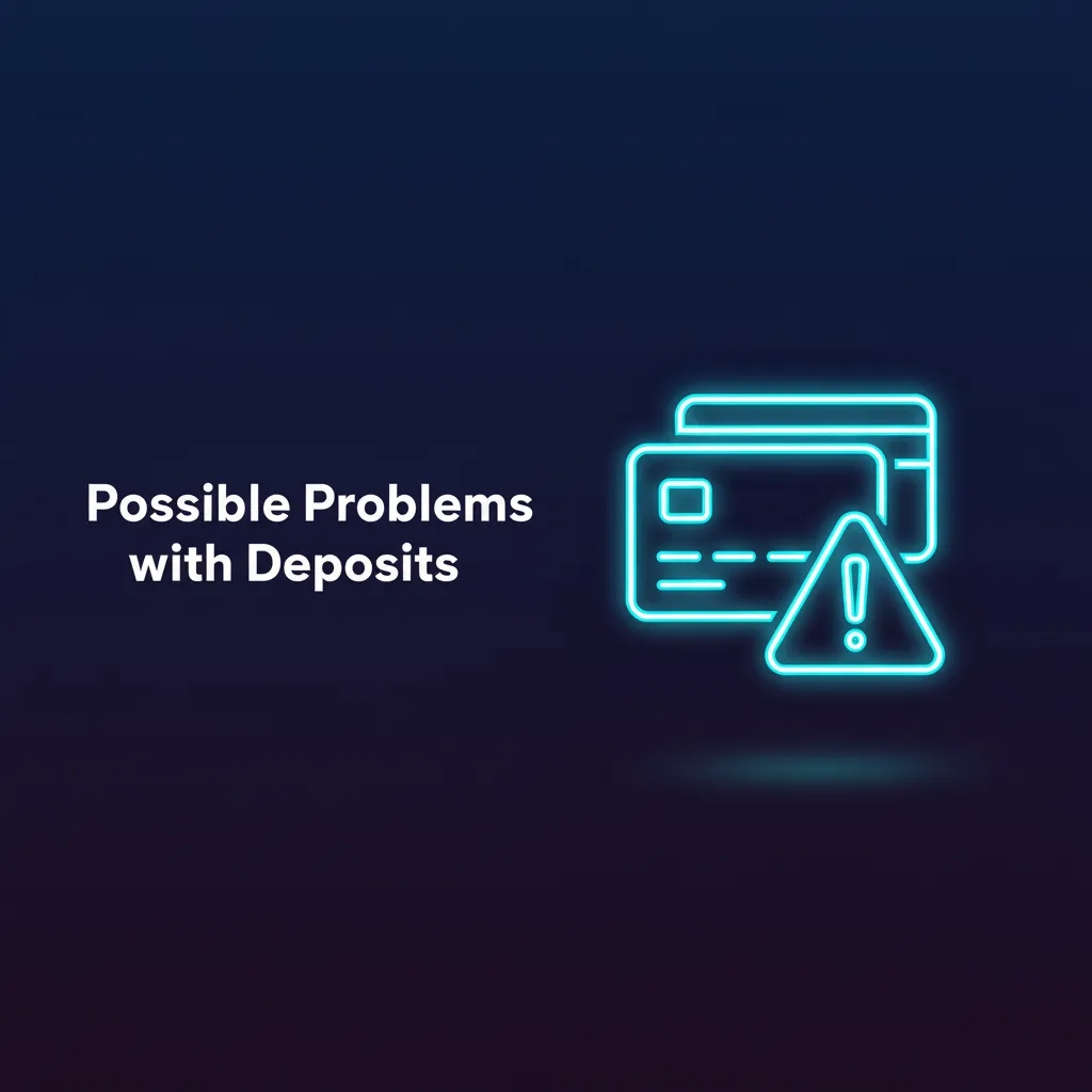 Possible deposit problems and fixes: UPI expired, balance delay, card declined, over limit, KYC pending.