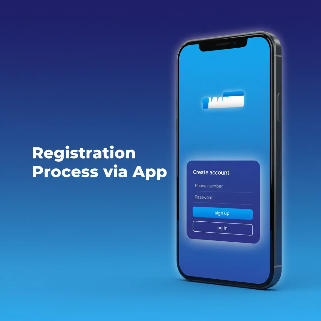 App registration flow: sign up with mobile/email, OTP verify, complete profile, upload PAN/ID for KYC, set deposit limits.