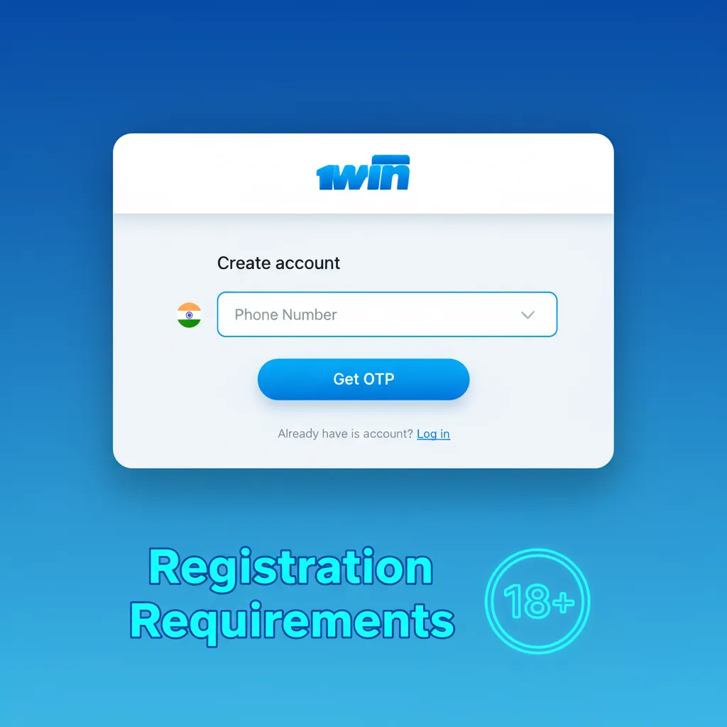 Registration Requirements infographic: India 18+, real data, one account, KYC docs, INR payments in your name.