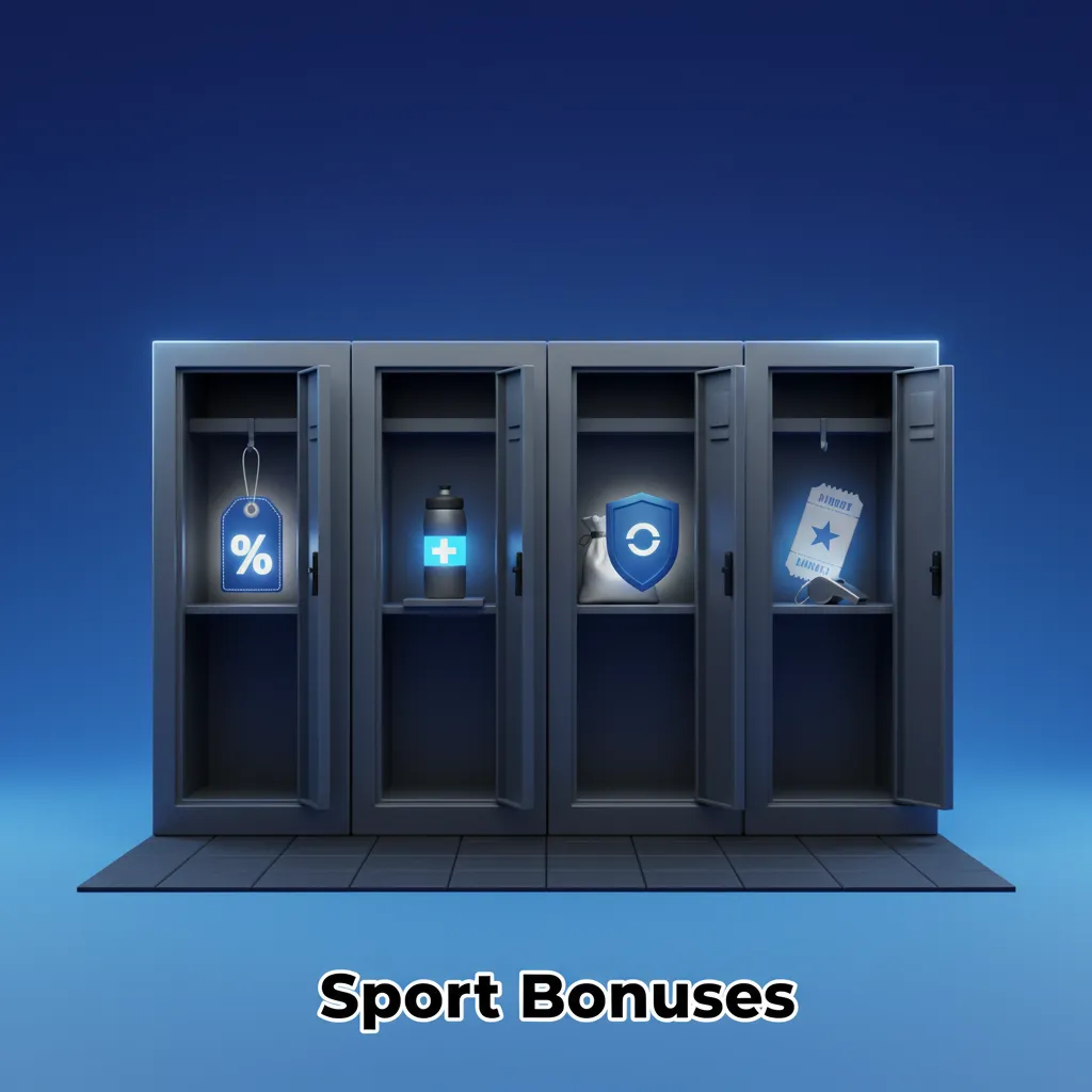Sport Bonuses banner: Accumulator Boost, First Loss Free Bet, Esports Risk-Back, Cricket Odds Boost.