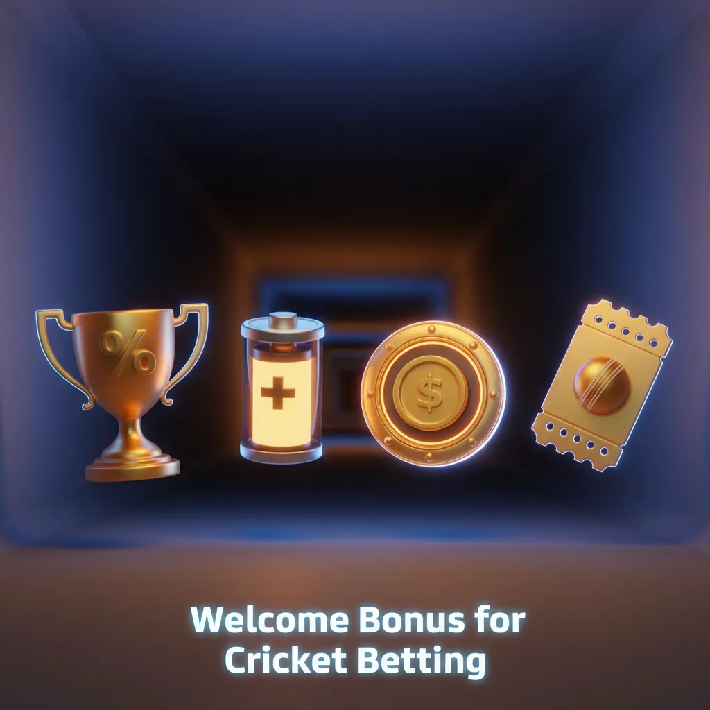 1win cricket welcome bonus banner: 500% up to ₹75,000 on first deposit, cricket bat and stadium visuals