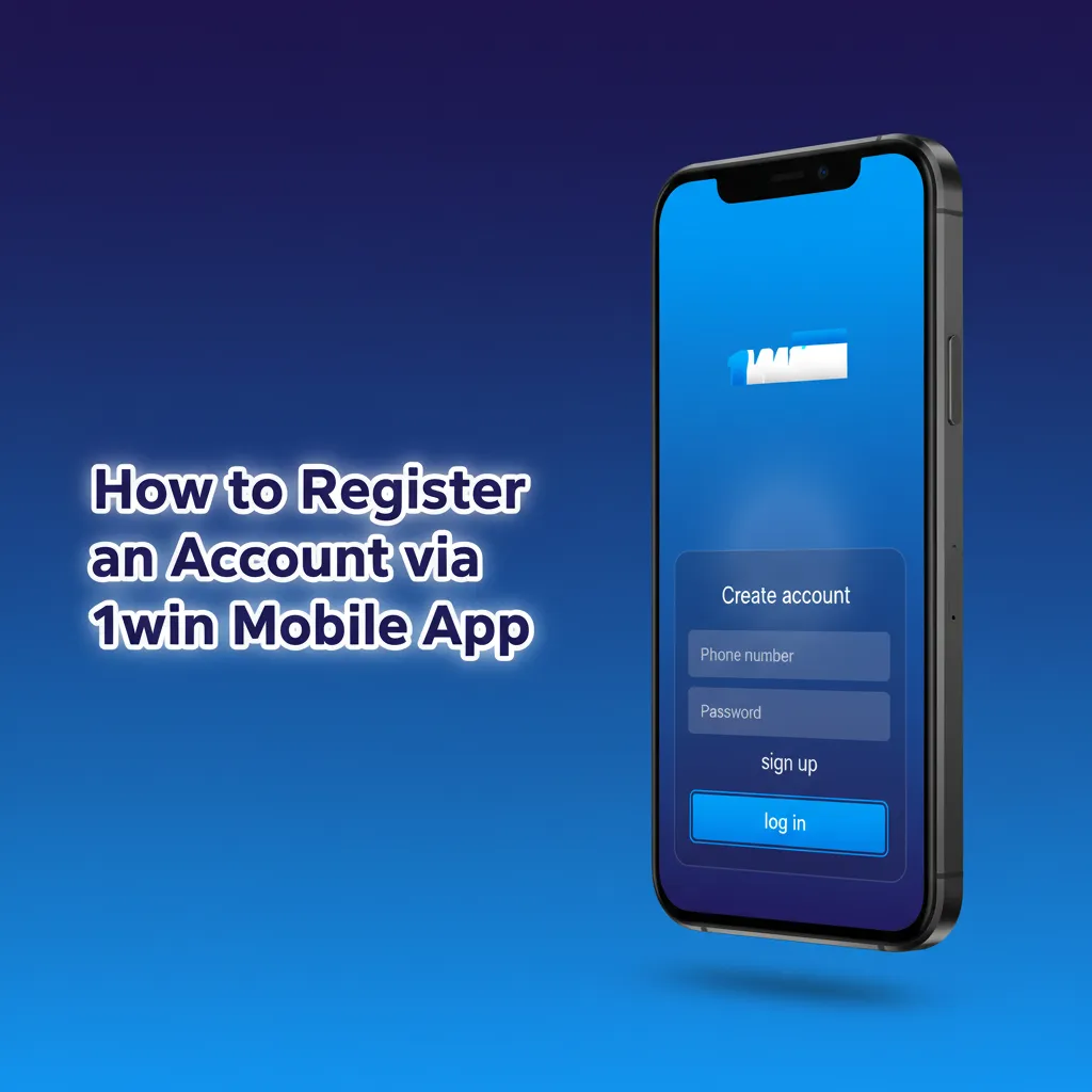 1win app sign-up screen with one-click, phone, email options; quick INR support; KYC later.