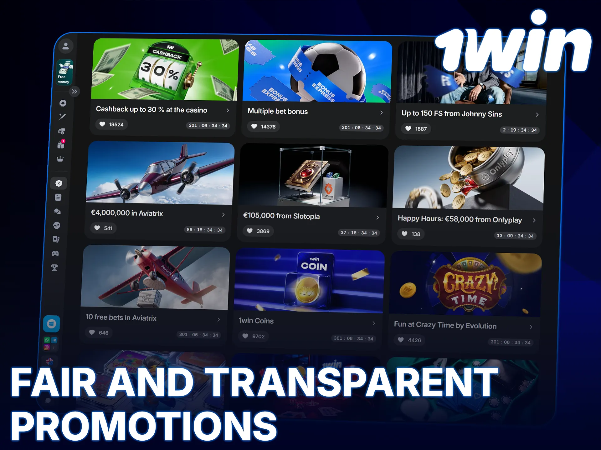 Enjoy fair and transparent 1win promotions designed for players in India.