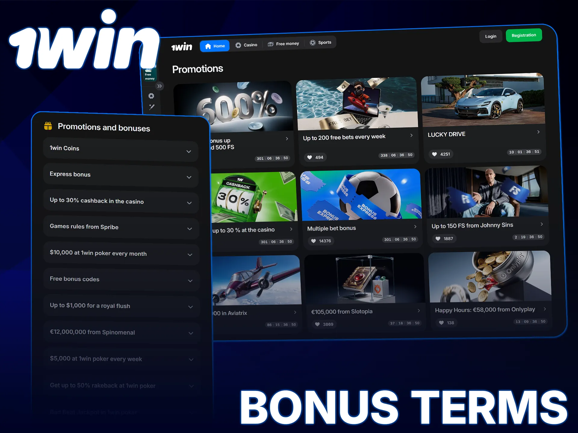Review the 1win bonus terms before you activate your official promotion.