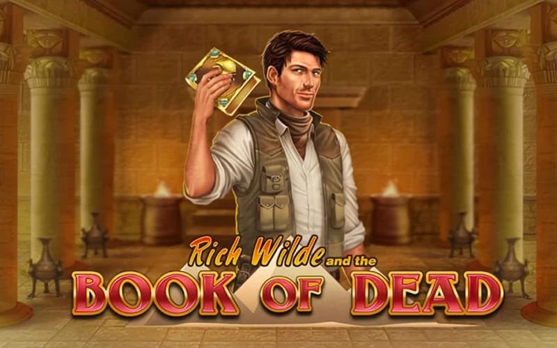 Explore ancient treasures in the Book of Dead slot at 1win.