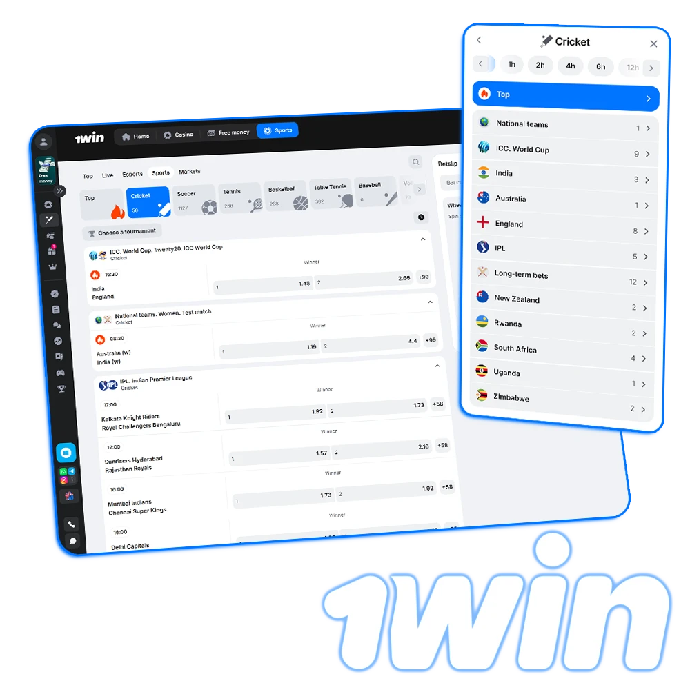 Start your 1win cricket betting journey on the official Indian platform.