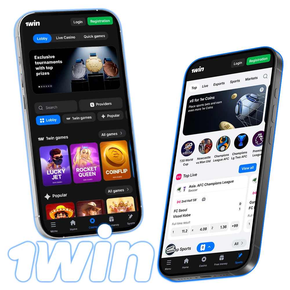 Download the official 1win App for iOS and start betting today.