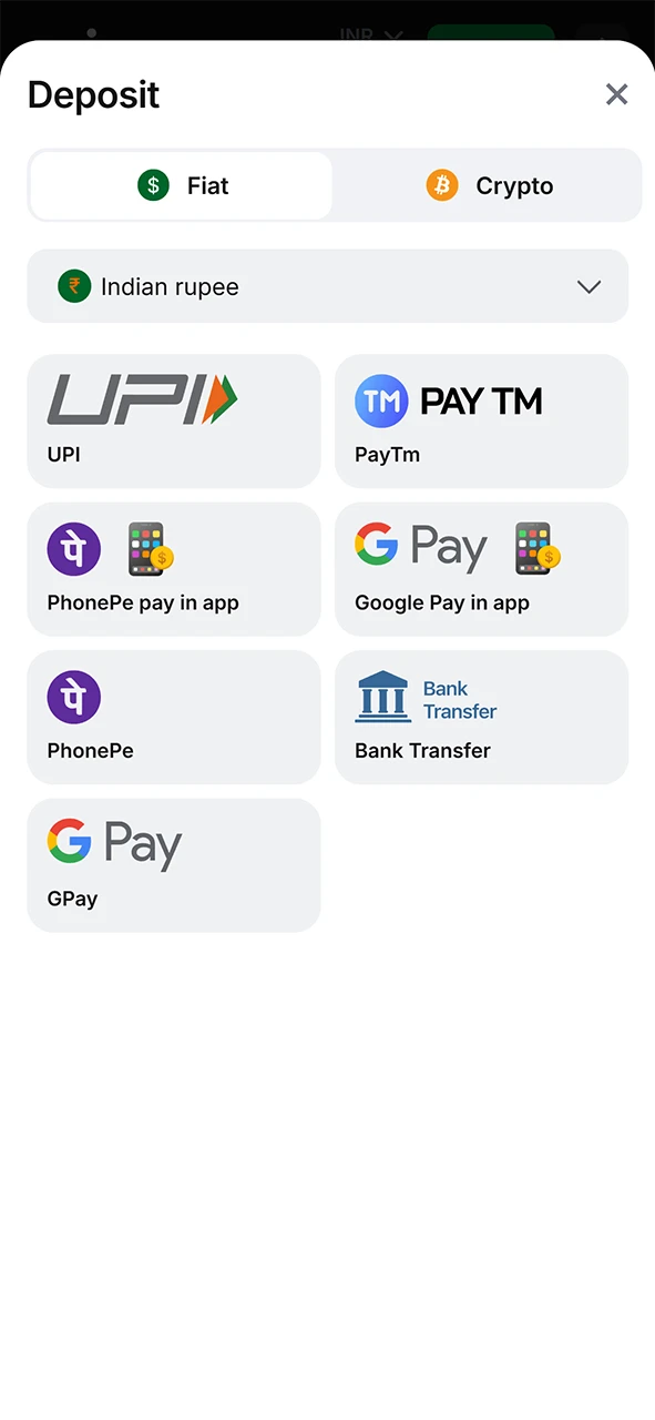 Make your first iOS PWA deposit to start betting at 1win.