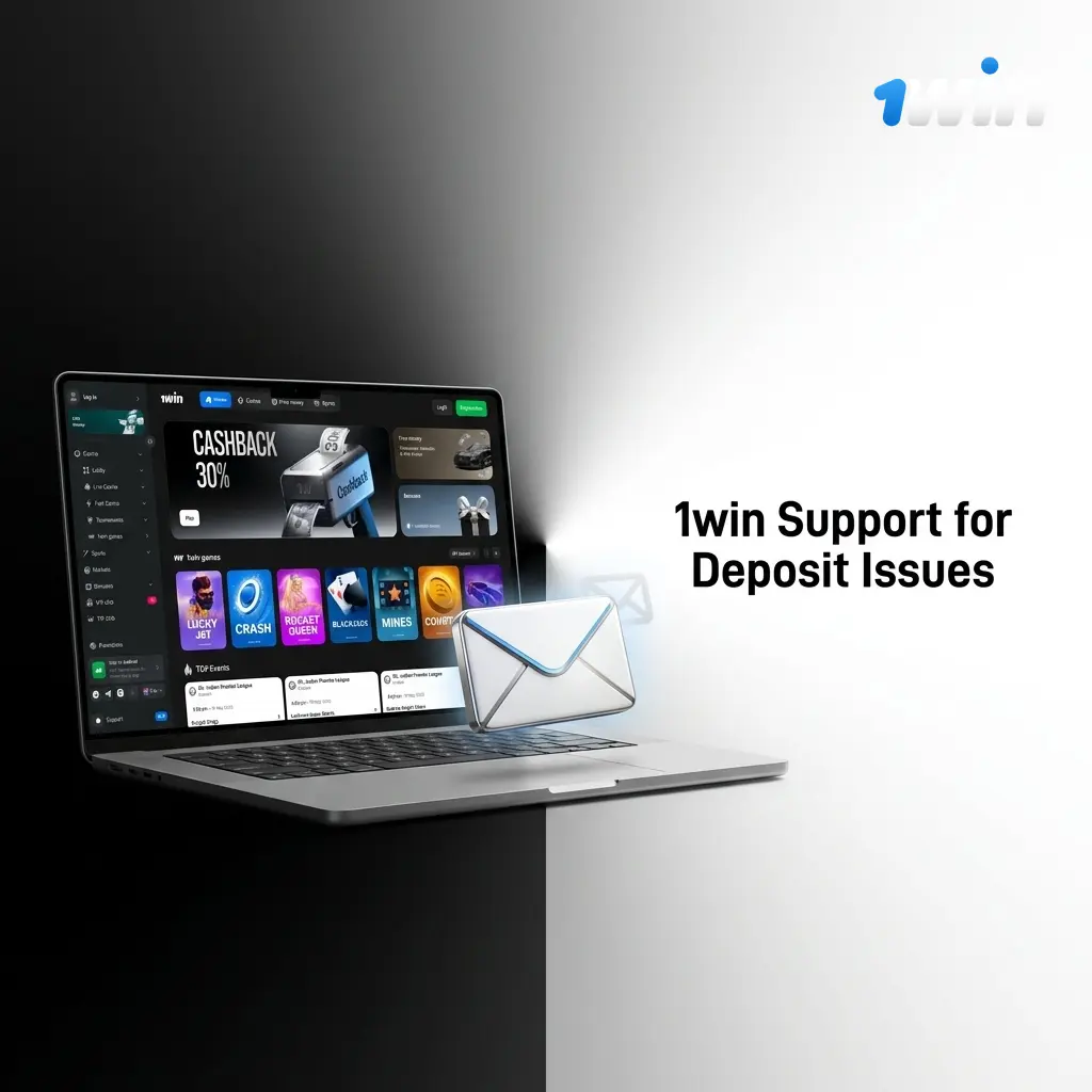 1win customer support options for deposit issues including live chat, email, and Telegram assistance