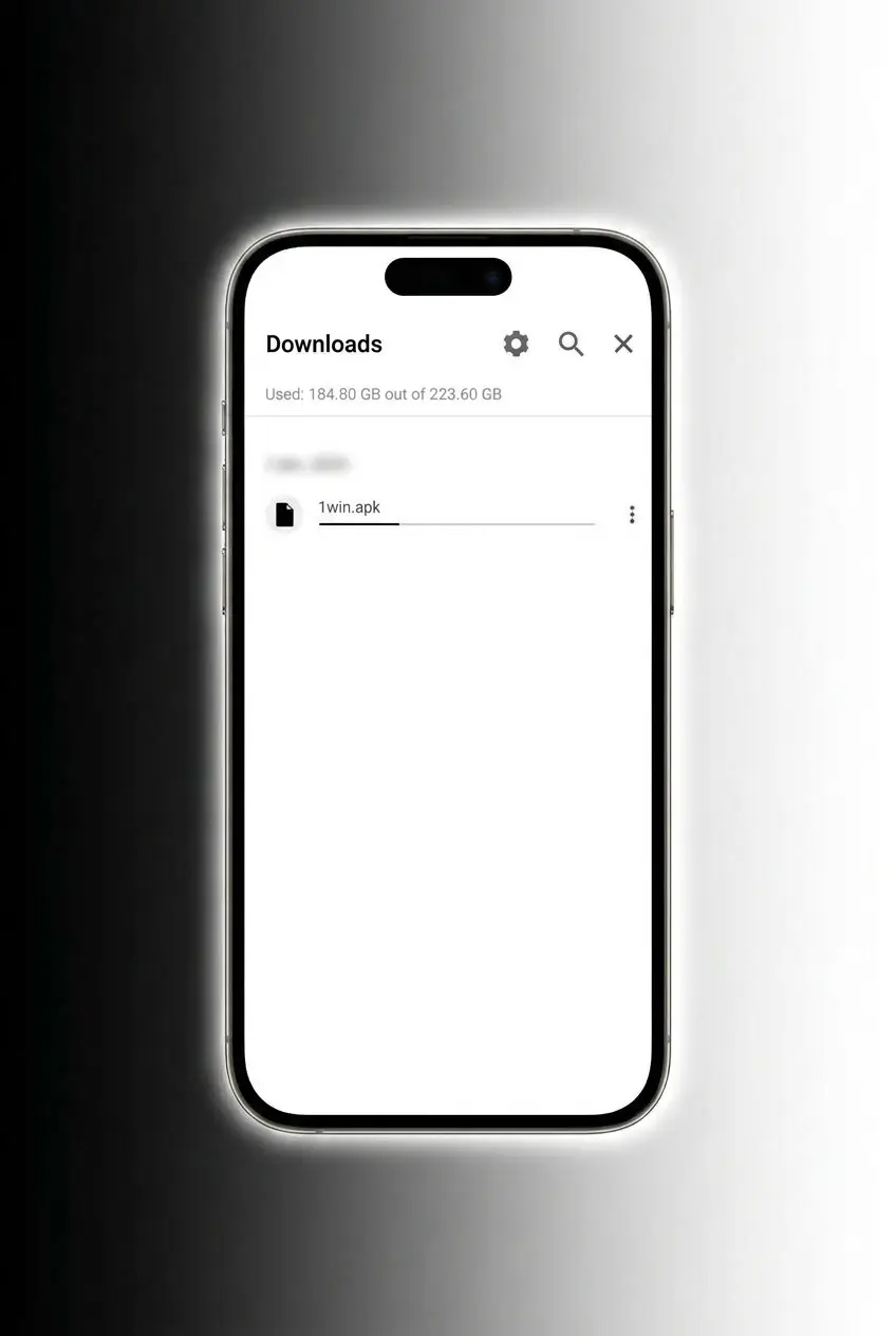 Step-by-step guide showing Aviator 1win APK installation process on an Android device