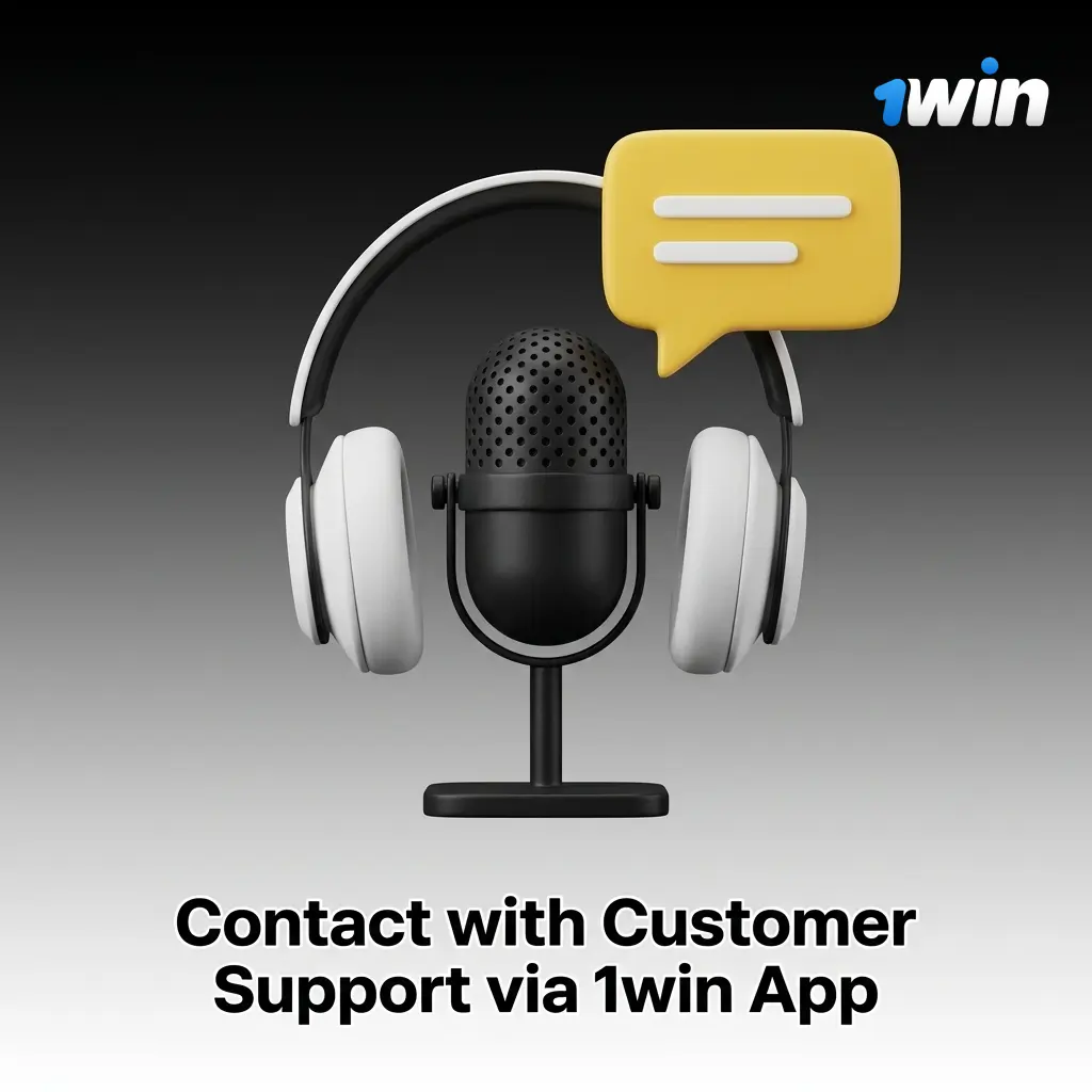 1win app screen showing 24/7 customer support options including live chat, email, Telegram, and WhatsApp for Indian players.