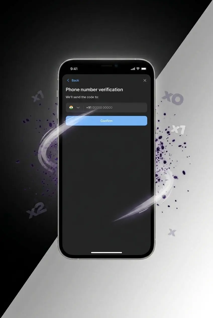 Step 2 of 1win registration form showing phone number, email, currency, and password fields on smartphone screen