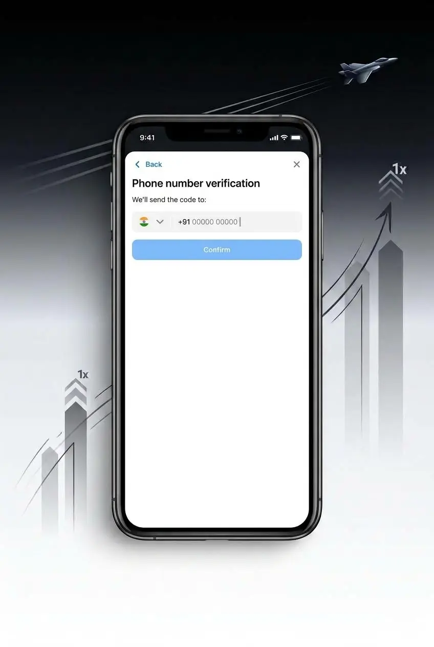 Screenshot of JetX bet configuration screen showing stake controls on 1win mobile app
