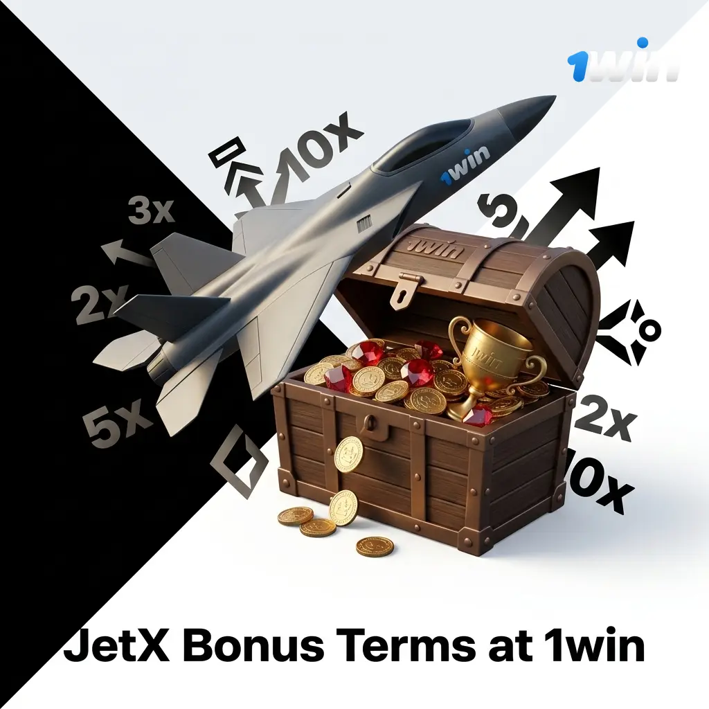 1win JetX bonus terms showing 500% welcome bonus up to 180,000₹ and wagering eligibility for multiplier games
