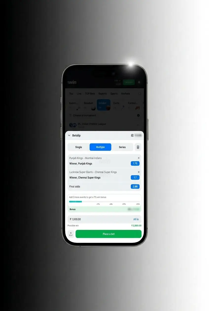 Step-by-step guide to placing your first sports bet on 1win using a shared wallet account
